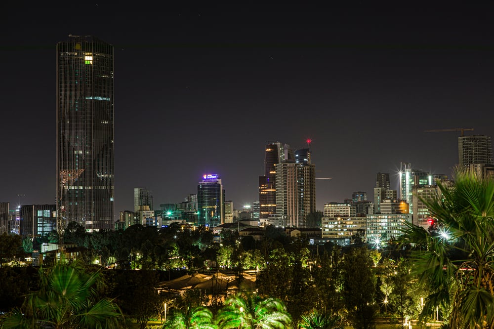 Addis-Ababa nocą